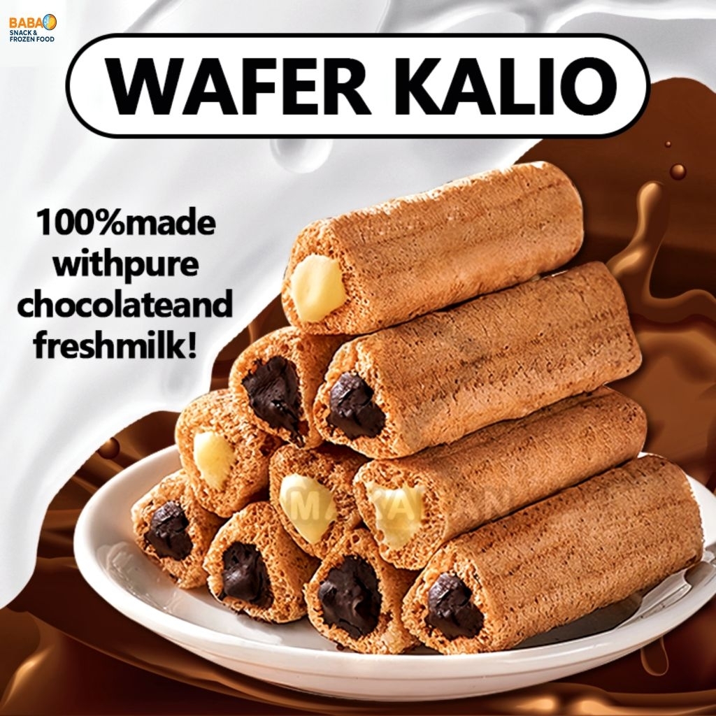 

COD Kalio Wafer/Taiko stick coklat/Snack rasa susu/cemilan coklat/jajan murah/coklat lumer/CEMILAN/MAKANAN/MAKANAN CEMILAN