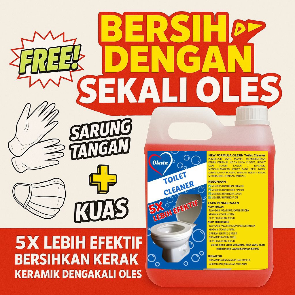 Cairan Penghilang Kerak Keramik Kamar Mandi Toilet Cleaner Pink Pembersih Kerak Kamar Mandi Lantai D
