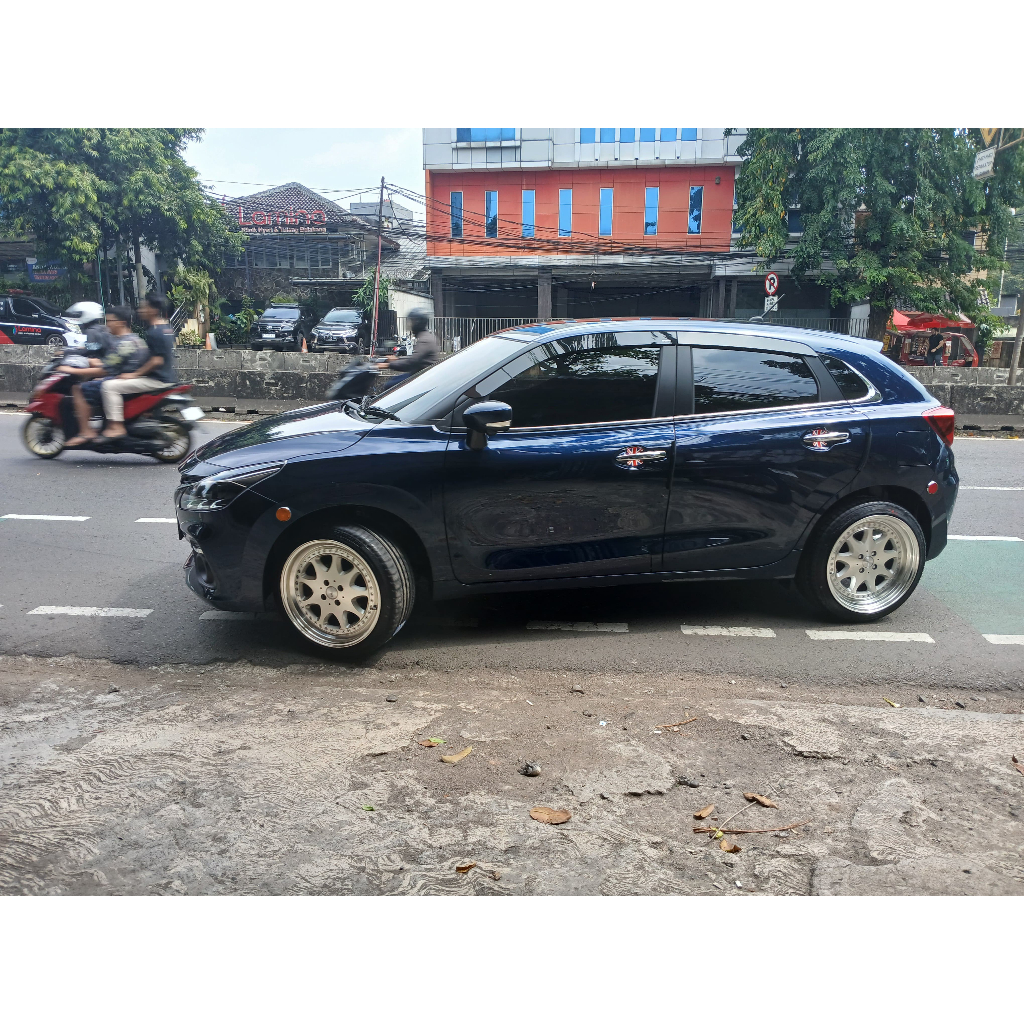 paket velg plus ban accelera 225 40 r18 untuk mobil baleno use velg hsr bavaria ring 18