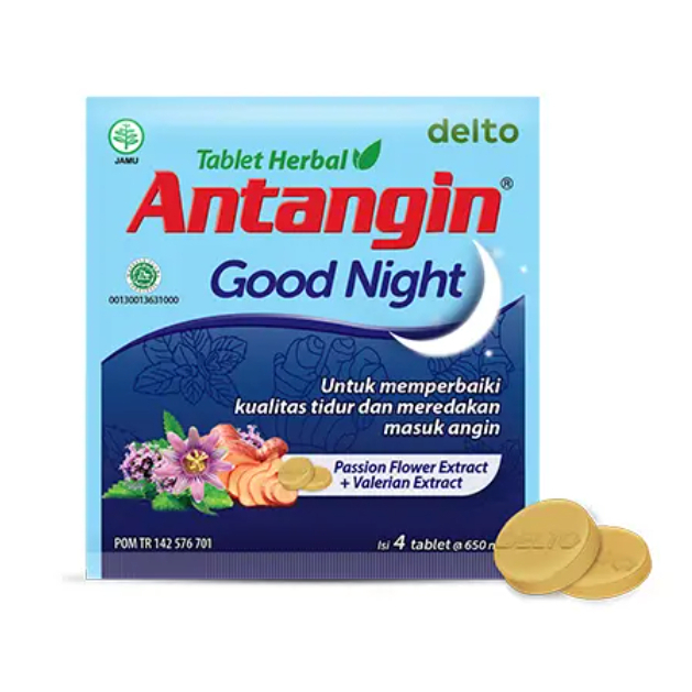 *FRAULEINCO* Antangin JRG / Antangin Good Night 4 Tablet Herbal Anti Mual Kembung Lelap