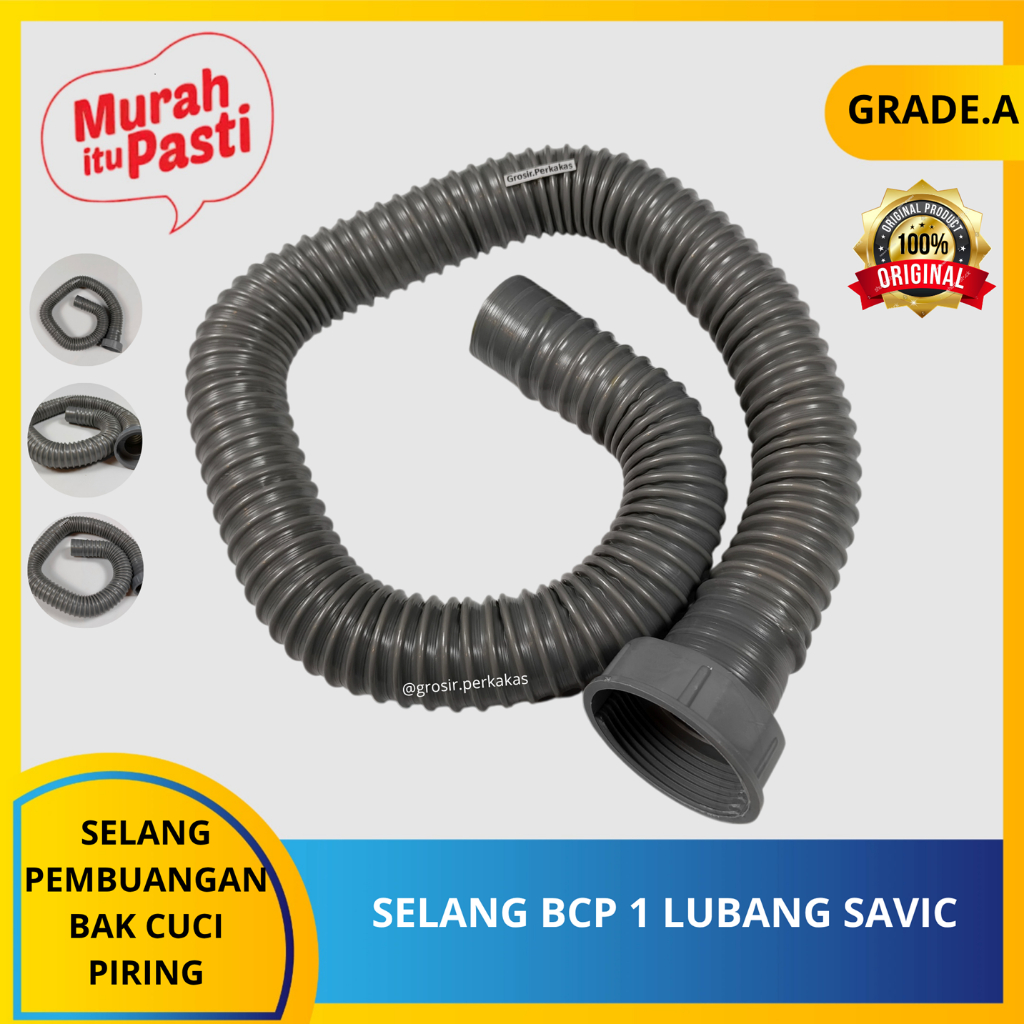 SELANG BCP 1 LUBANG SAVIC - selang pembuangan bak cuci piring - wastafel - afur. [A][#SELANG]