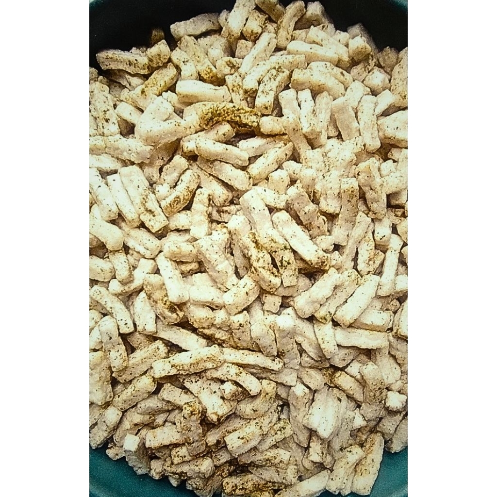 

KERUPUK STIK KOTAK TONGKOL BUMBU CABAI HIJAU - kerupuk tongkol renyah 500gram