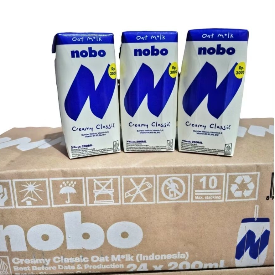 

Susu Nobo Oat Milk Creamy Classic / susu viral