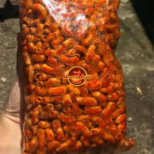 

Makaroni Bantet pedas gurih nagih 250 gr extra daun jeruk