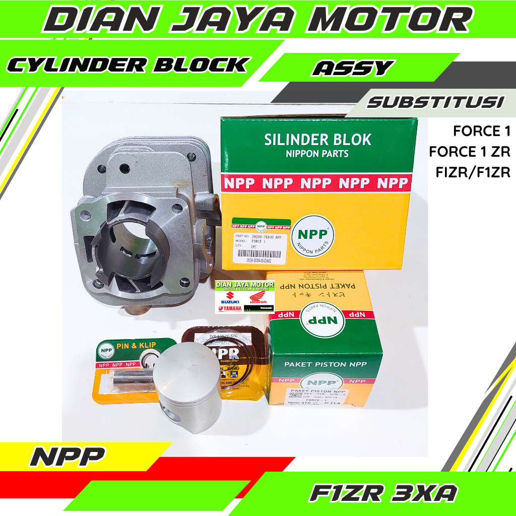 NPP Boring kit Blok seher set piston F1ZR 3XA Force 1 Force 1 ZR FIZR Cylinder block assy Yamaha F1Z