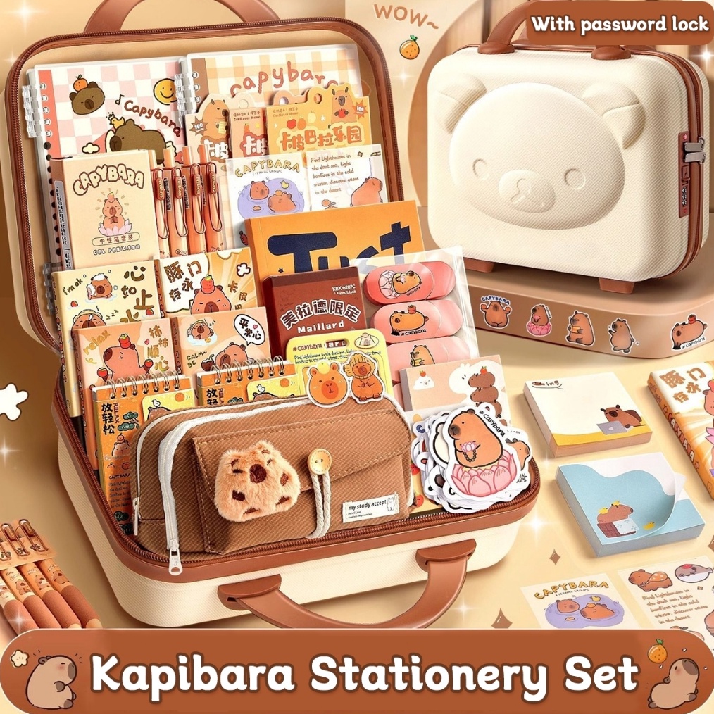 

KODE R28U COD Set Alat Tulis Capibara Perlengkapan Sekolah Paket Hadiah Perlengkapan Belajar Siswa