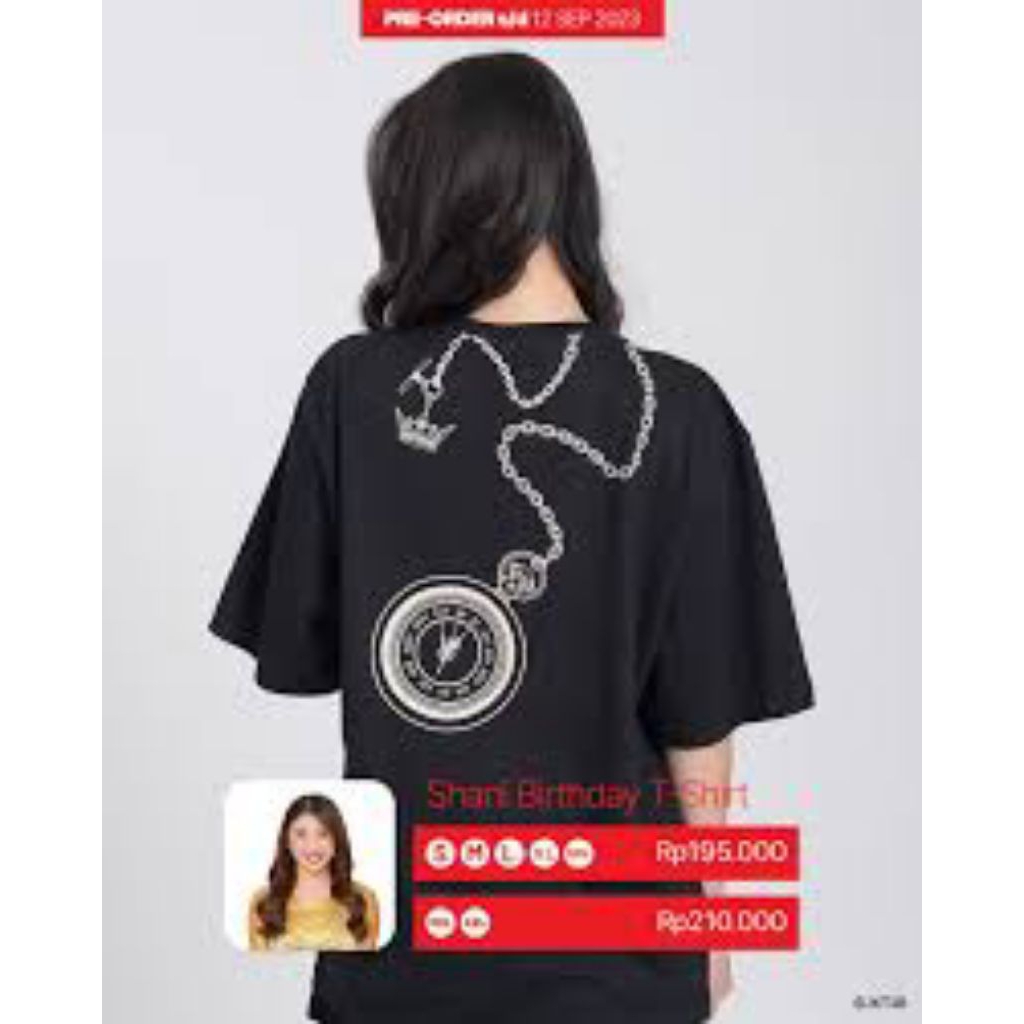 shani jkt48 birthday t-shirt