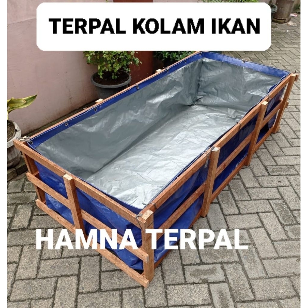 Terpal Kolam Ikan A12 Korea 4x2x50 / Kolam Terpal Kotak