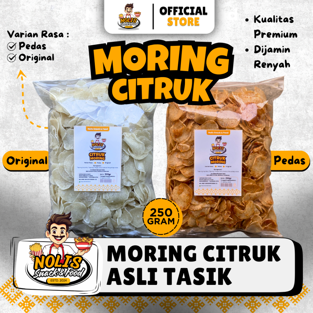 

CITRUK MORING ASLI TASIKMALAYA [NOLIS SNACK & FOOD] MOLRING | CIMOL KERING