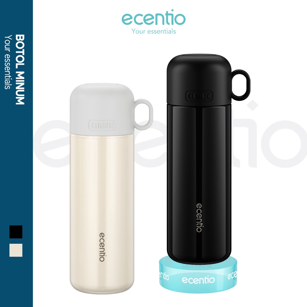KODE N83A Ecentio Termos Air Panas 5ml Stainless Steel 34316 Tahan 8 Jam Botol Air Dengan Tutup Keci