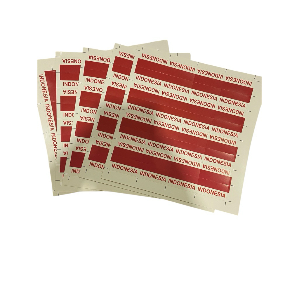 

setiker pipi merah putih murmer 1lembar isi 30pcs