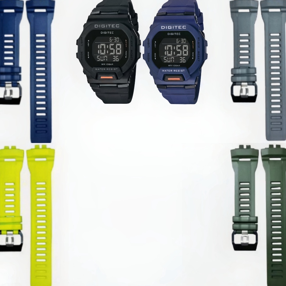 KODE X73N Tali Jam Tangan Digitec 5169 Strap Rubber Digitec DG 5169
