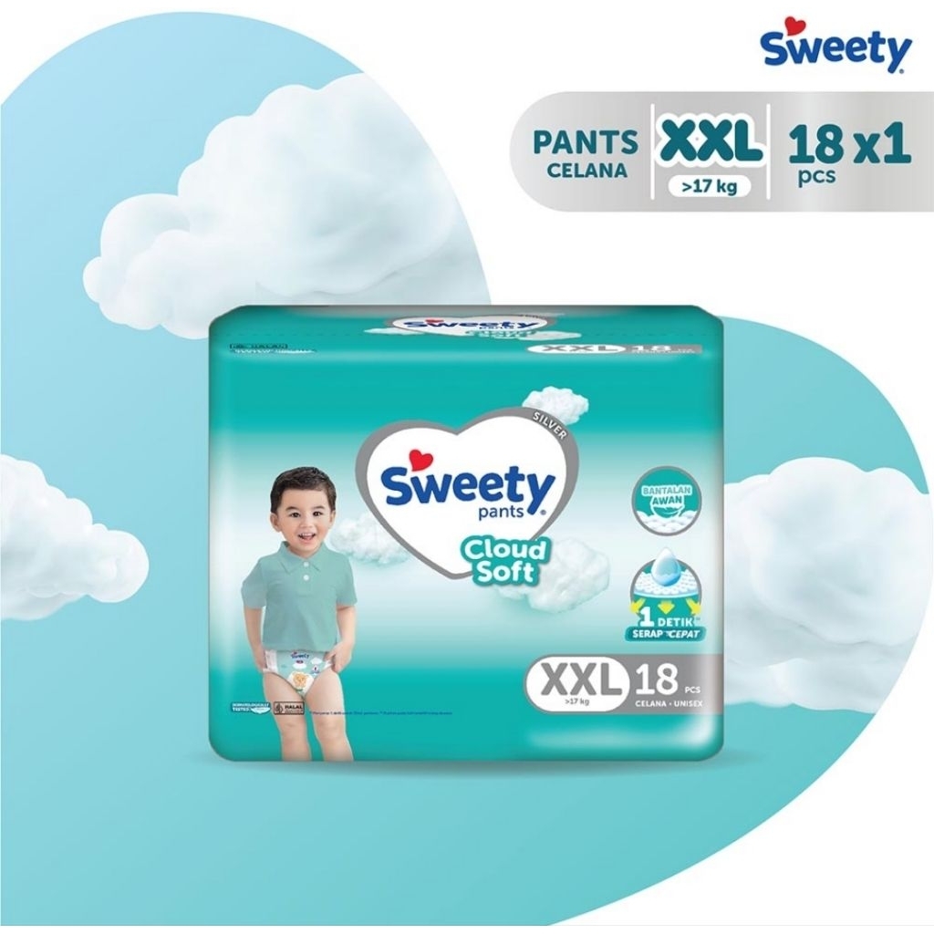 Sweety Silver Pants Popok Celana XXL-18