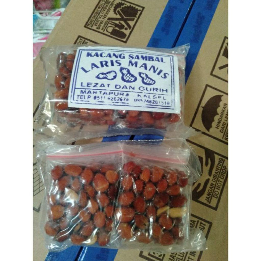 

Kacang Sambal Pedas Manis Isi 10 Pcs