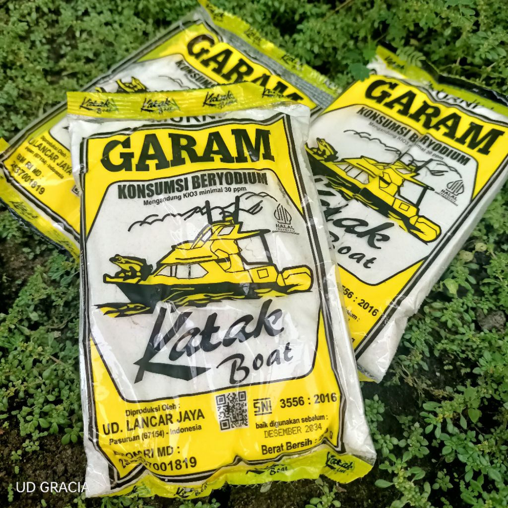 

Garam katak boat 200g / Garam / Garam cap katak / Garam beryodium