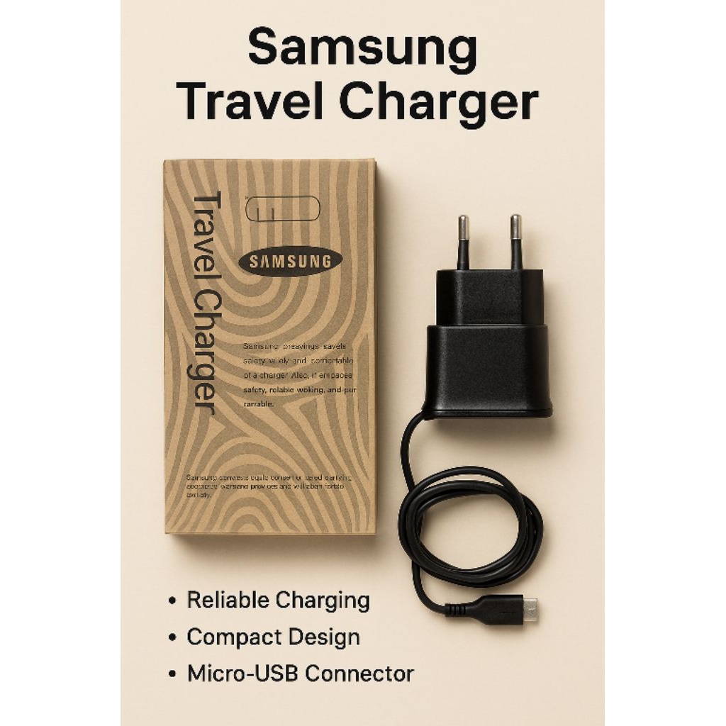 Charger Samsung Original Micro USB | Travel Charger HP Jadul Fast & Aman