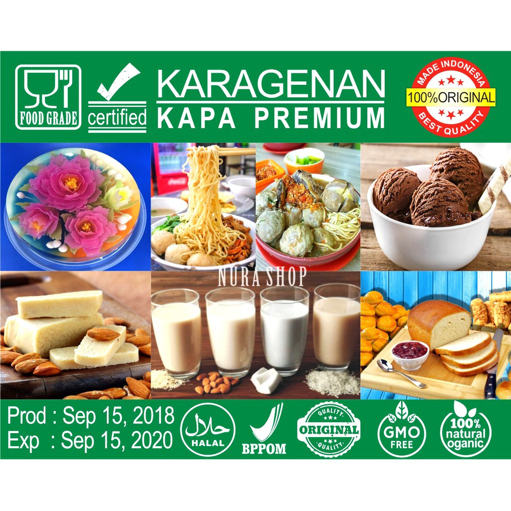 

Karagenan kapa murni premium / carrageenan kappa refine 1 Kg