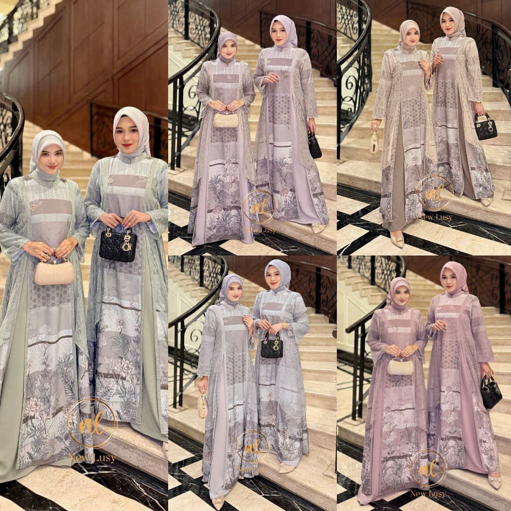 Jangan lupa kirim ulang nomorwa saat order VIDLONA NEW LUSY M-XXL DRESS GAMIS MODE TERBARU TERLARIS 