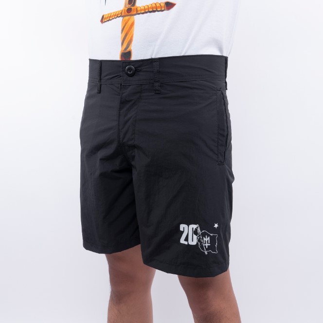 CELANA PENDEK BOARDSHORT PARASUT CASUAL SIMPLE PRIA HITAM ORIGINAL MATERNAL DISASTER | ALORT