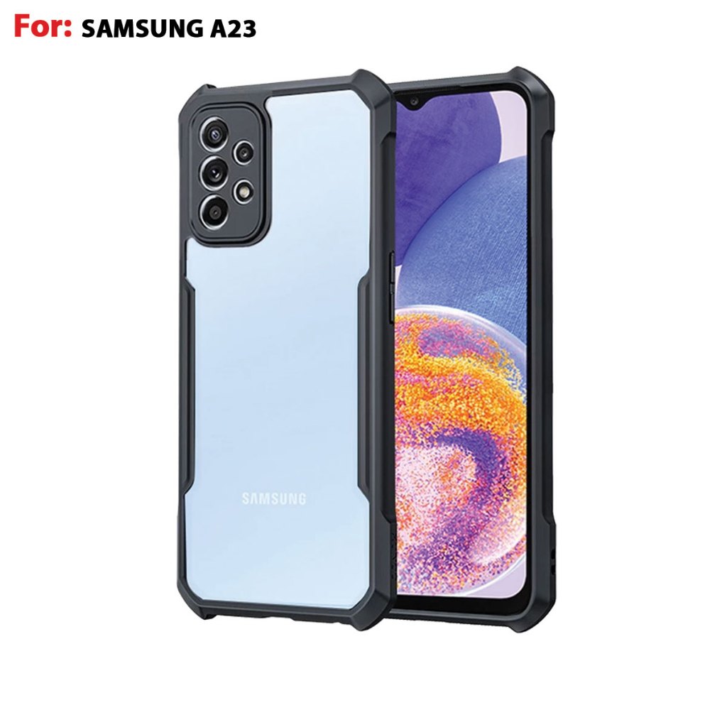 Case Samsung A23 Armor Fushion Transparent Casing