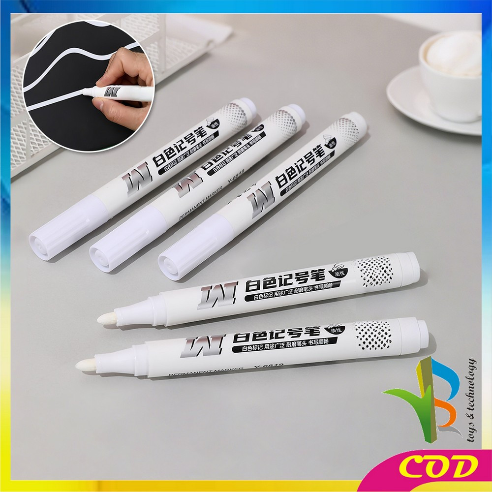 

RB-A121 Spidol Putih Pena Graffiti Tinta Permanen Tahan Air Tidak Luntur / Spidol Marker Putih Lukisan Sepidol Waterproof