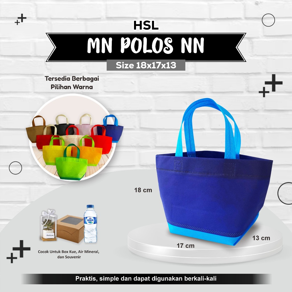 

[INSTAN] READY STOK Tas Souvenir | Tas Souvenir Spunbond Pernikahan |Tas Bingkisan Bahan Spunbond| Goodie Bag Souvenir UK 18x17x13