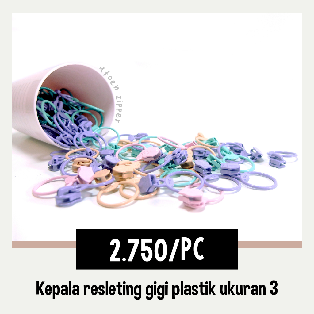 Kepala Resleting bulat YKK No 3