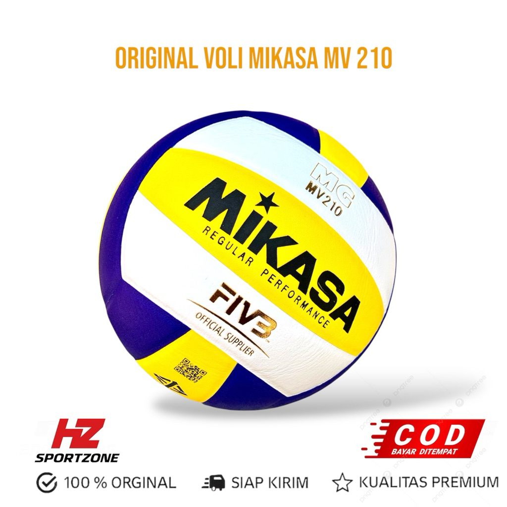Bola Volley MIKASA MV210 MG Bola Voli Original Bola Volly Kualitas Terbaik