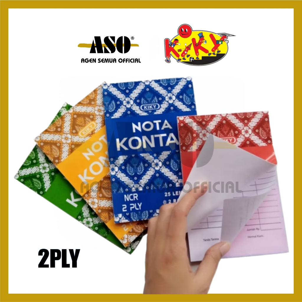 

NOTA KONTAN KIKY 2PLY & 1PLY ( ISI 50 LEMBAR) PROMO !!!