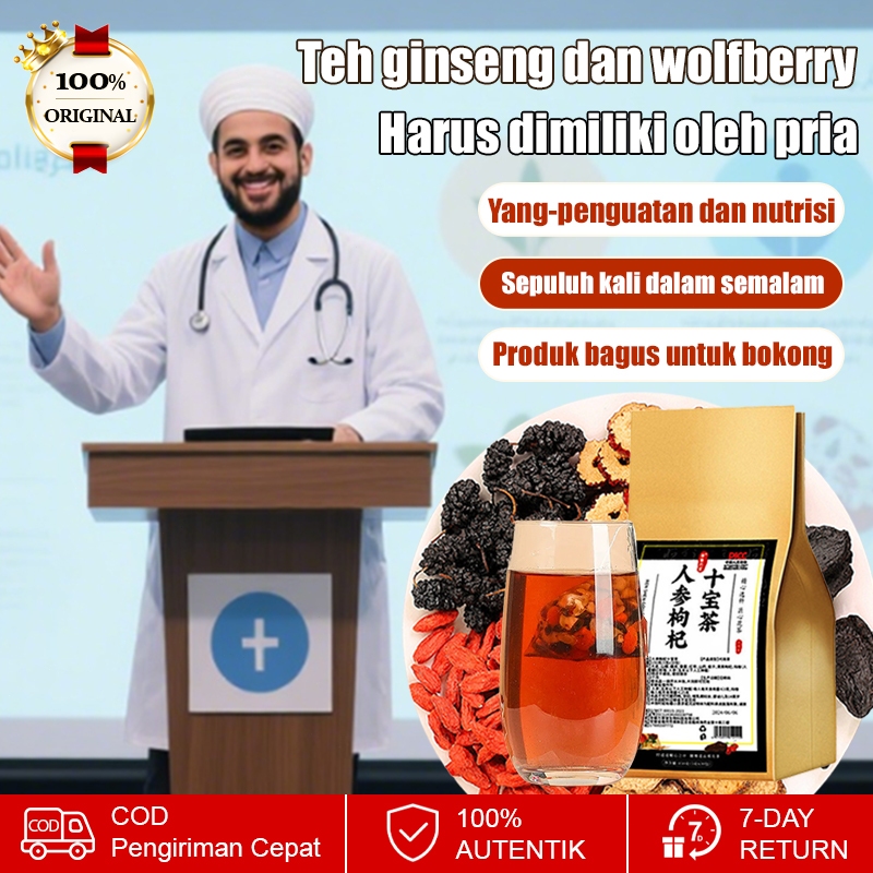 

❤️COD+Beli 3 Gratis 2❤️【Kemasan Individual】Teh Sepuluh Harta Ginseng dan Goji (10 Jenis Herbal) Teh Pelindung Hati dan Detoksifikasi Teh Pemeliharaan dan Detoksifikasi Herbal Tiongkok Teh Kesehatan Kombinasi Ekstrak Herbal