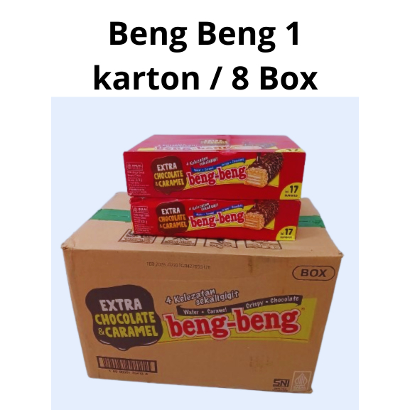 

Wafer Coklat Beng Beng Regular 17 Pcs - Karton isi 8 box