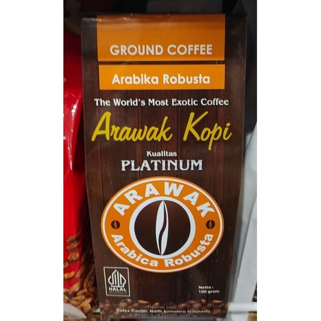 

Arawak kopi arabika robusta ground coffee arabica robusta platinum 100gr
