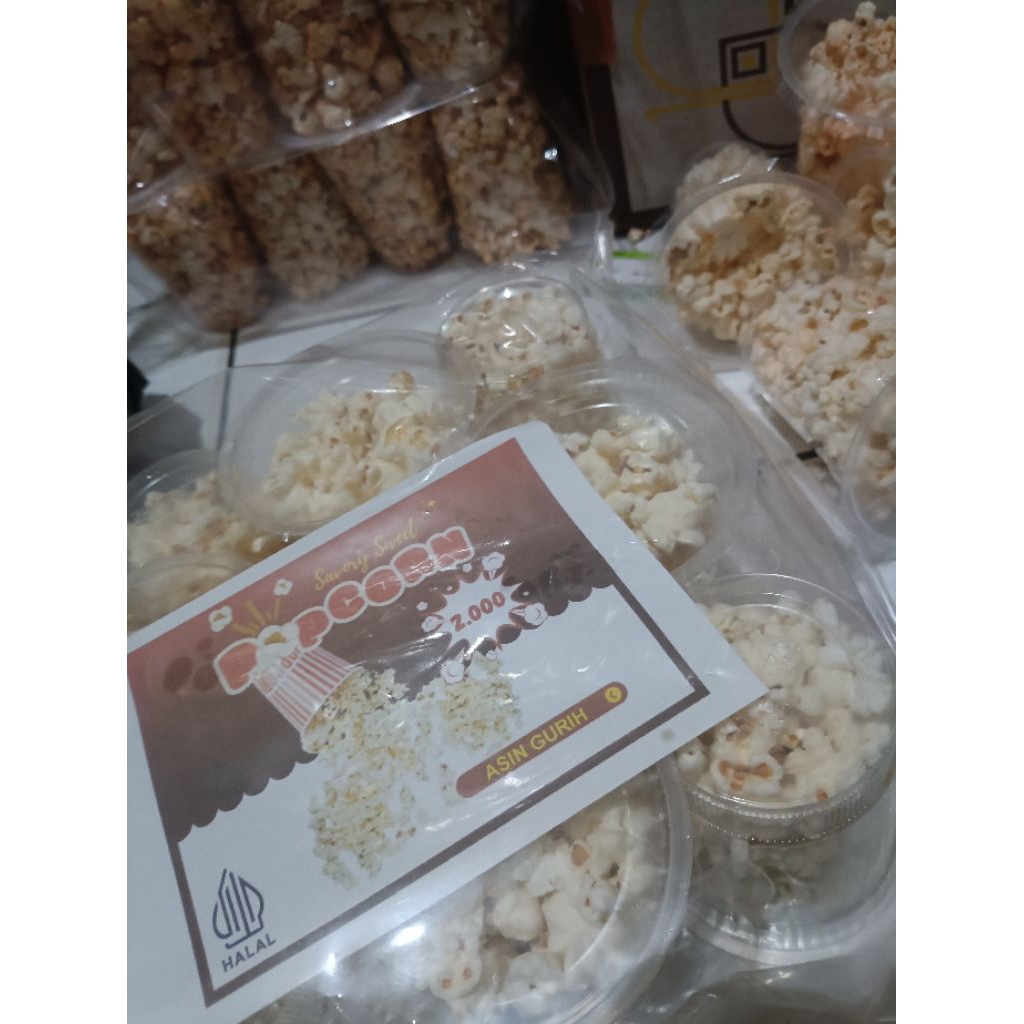 

Popcorn Cup Mini 2K - Rasa Asin Gurih | Snack Murah Halal Camilan Anak & Keluarga