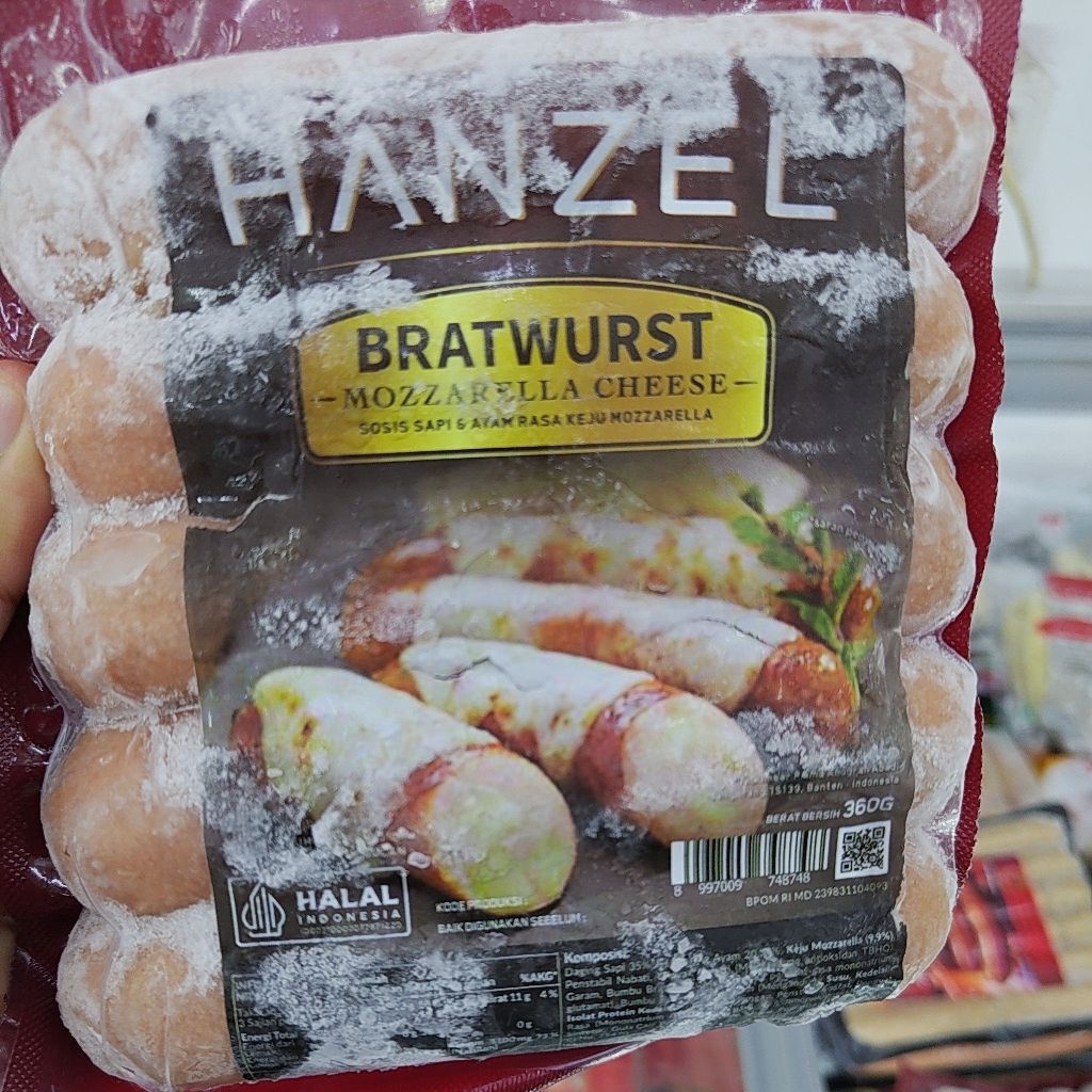 

SOSIS HANZEL BRATWURST MOZZARELLA CHEESE 360GR