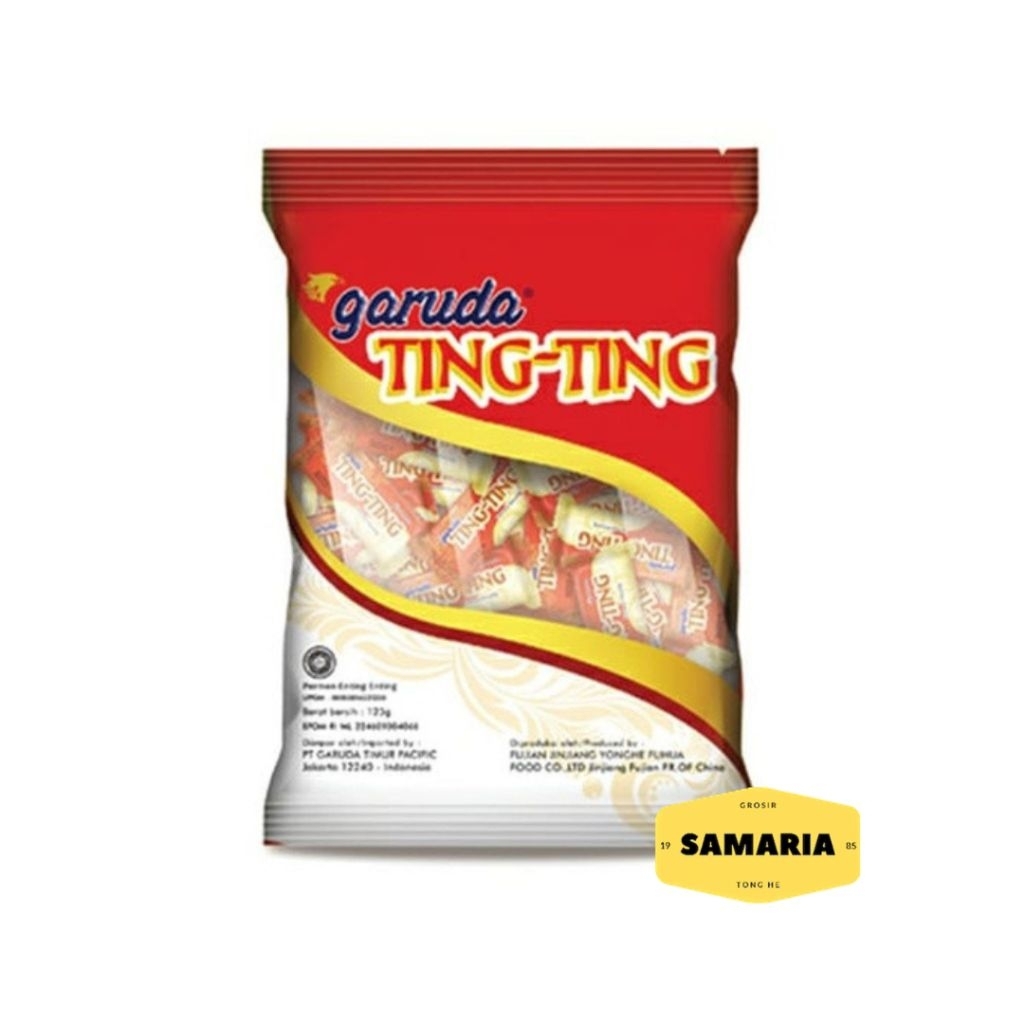 

Permen Kacang Garuda Ting Ting Kemasan Bag 125 Gram (Isi 50 Pcs)