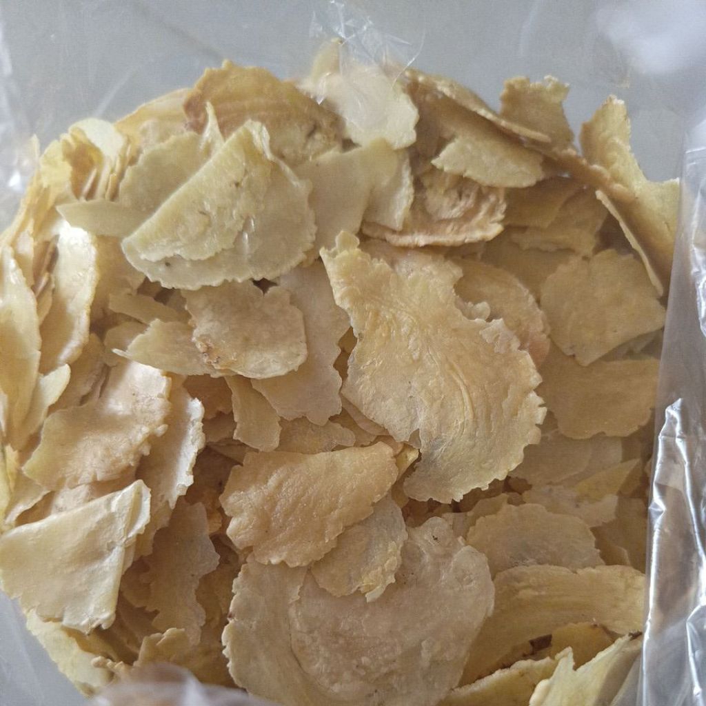 

Remukan belinjo ori, pedas kemasan 500g