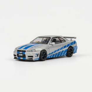 TOPARTxDCT - DCT Nissan Skyline GTR R34 Z-Tune Fast Furious Silver Blue