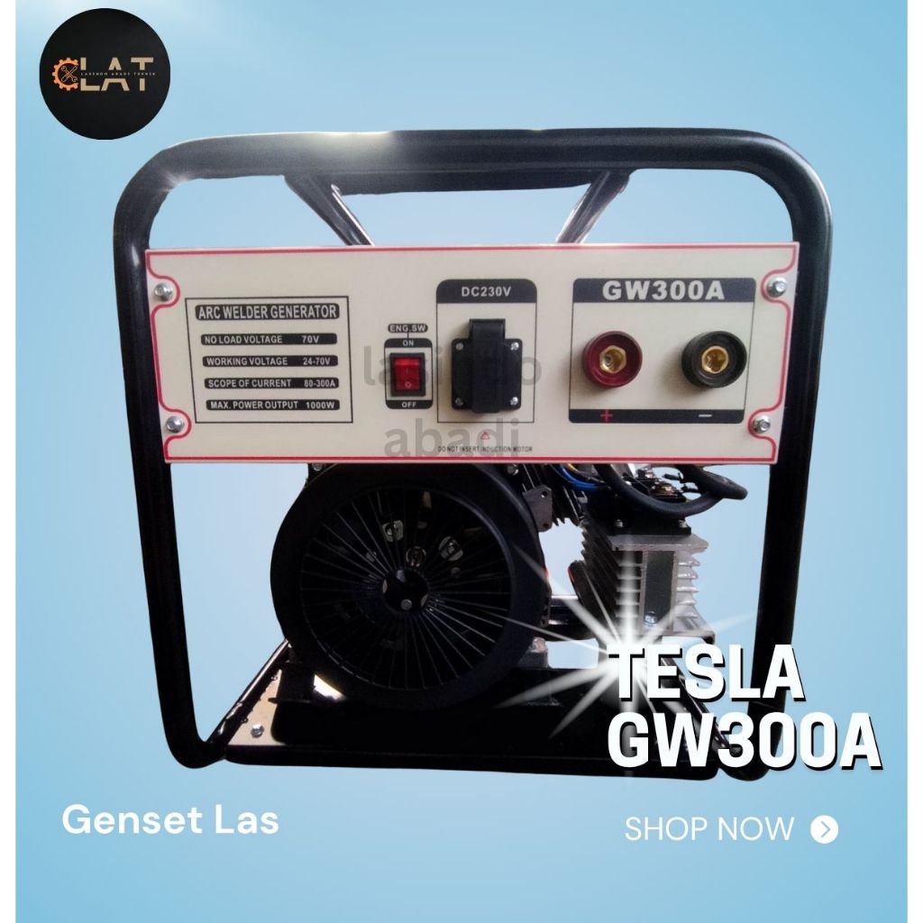 Genset Las 2in1 GW300A GW300DA / Welding Generator Tesla GW 300 A GW 300 DA