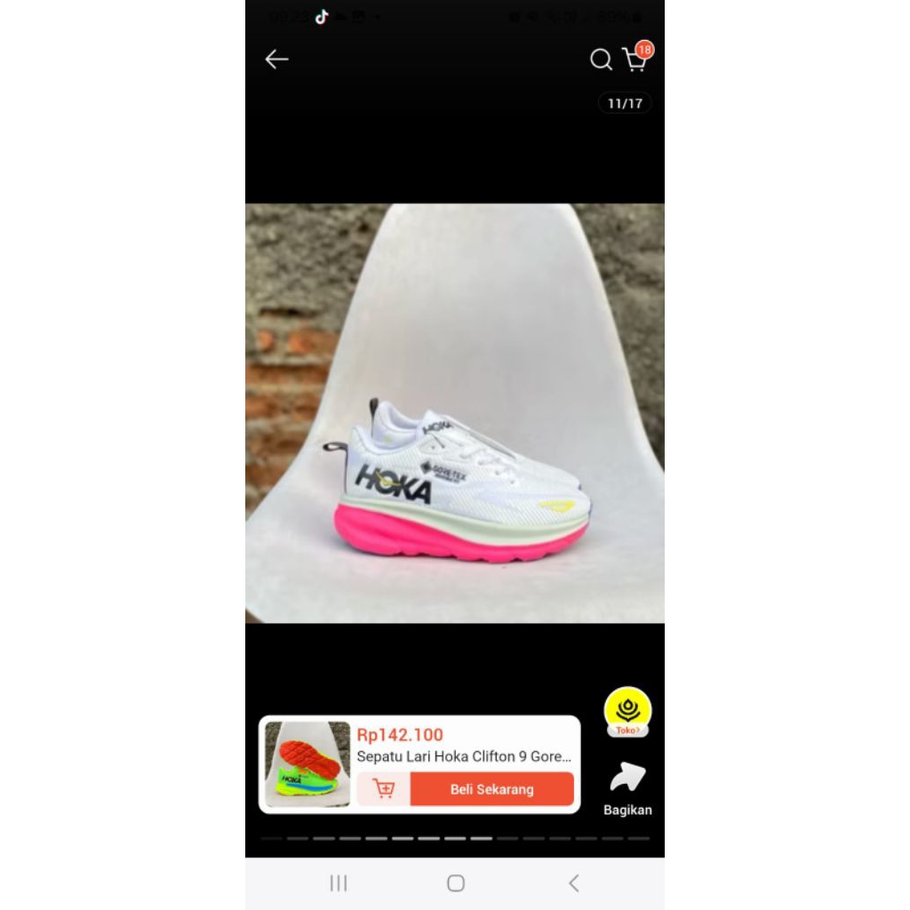 Tahan Lama  Sepatu Hoka Sepatu Lari Hoka Sepatu Running Hoka Cewek