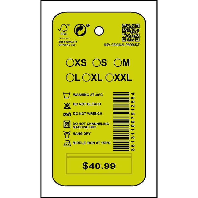 

HANG TAG PREMIUM 4099 LABEL HARGA BAJU ISI 100 PCS WLBEE