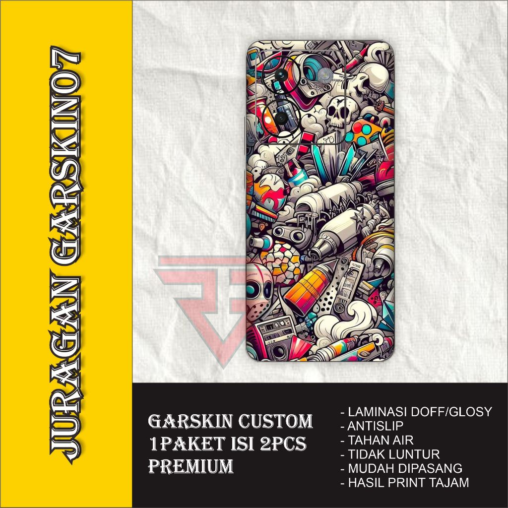GARSKIN SKIN POCO M7 PRO 5G DOODLE ART EDITION PREMIUM STIKER - ISI 2PCS BISA CUSTOM