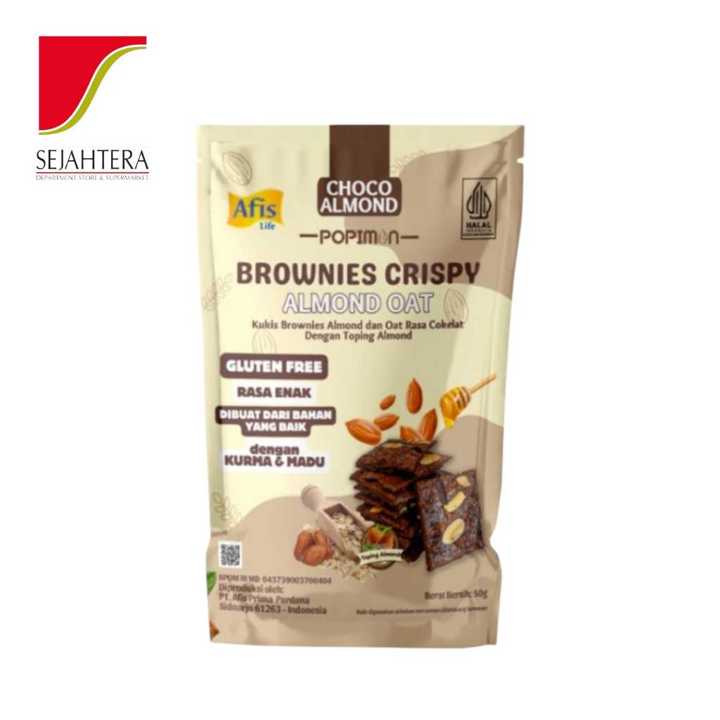 

AFIS BROWNIES CRISPY CHOCO ALMOND 50gr