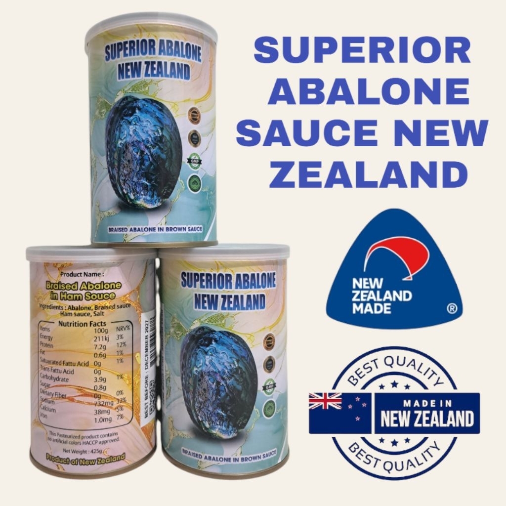 

ABALONE NEW ZEALAND ISI 2 XL SUPER BIG BRAISED BROWN SAUCE ABALONE KALENG NEW ZEALAND [HTB]