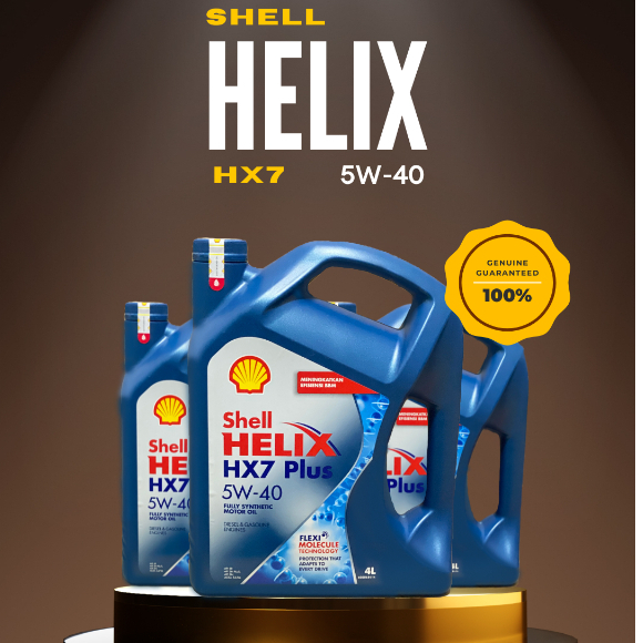 OLI SHELL HX7 5W 40 KEMASAN 4 LITER