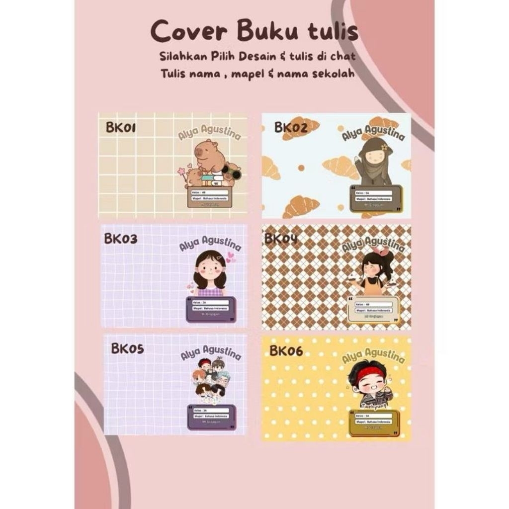 

SYAkids buku tulis custom cover