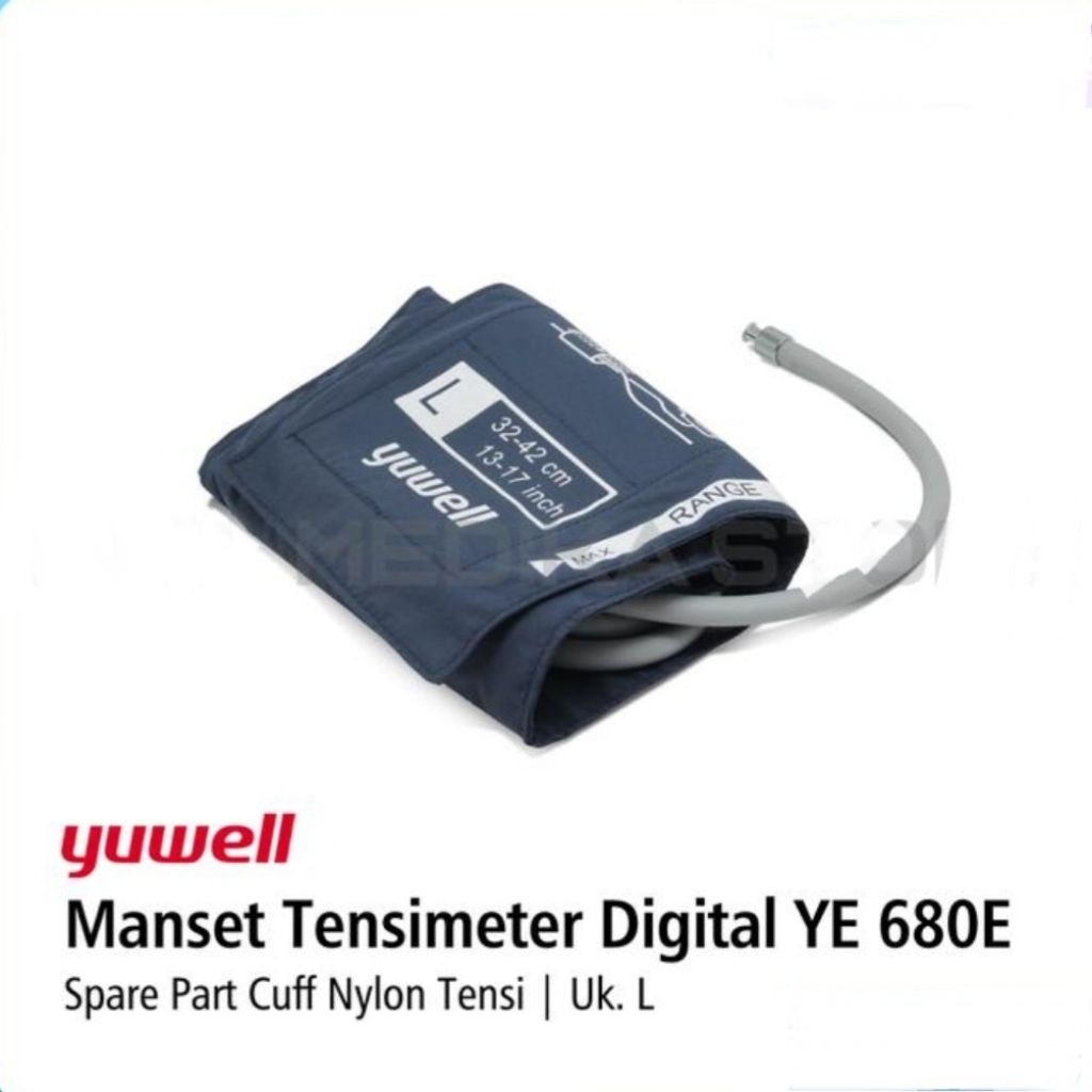 YUWELL Manset Tensimeter Digital 1 Selang Yuwell YE 680 E / Spare Part Cuff Nylon Tensi Yuwell 680 E