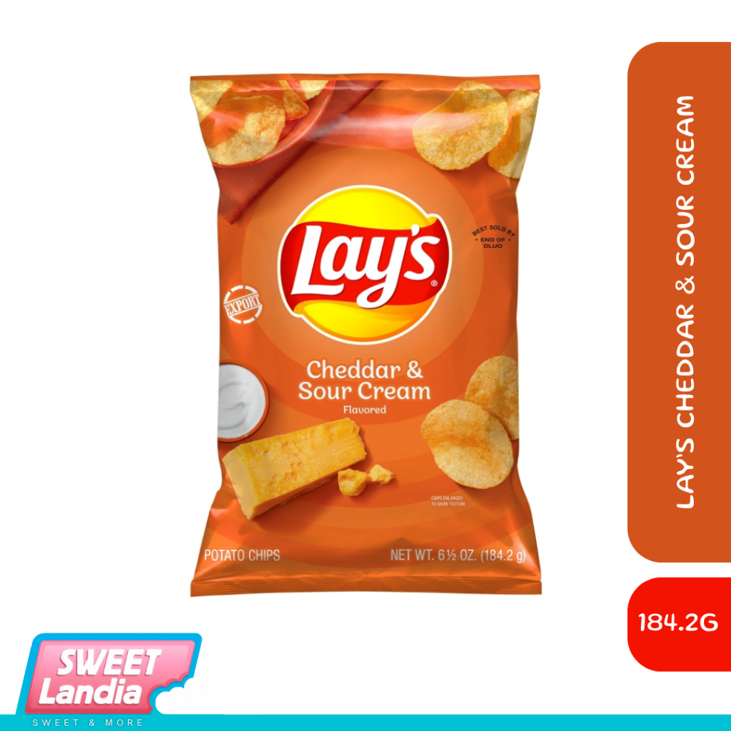 

Lays Cheddar & Sour Cream Potato Chips 184.2g