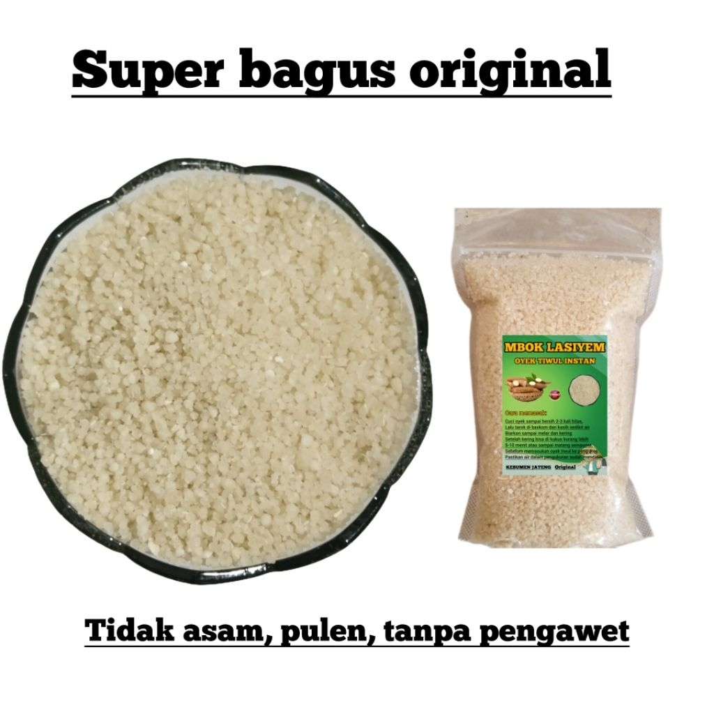 

Nasi instan Oyek Singkong Nasi Tiwul Putih Sega Leye Asli Organik