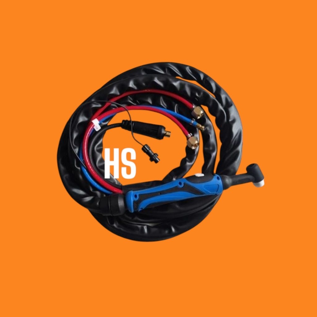 Stang las Argon TIG torch WP 18 watercoller stang las Argon tipe watercoller wp18-12-2 panjang 4 met