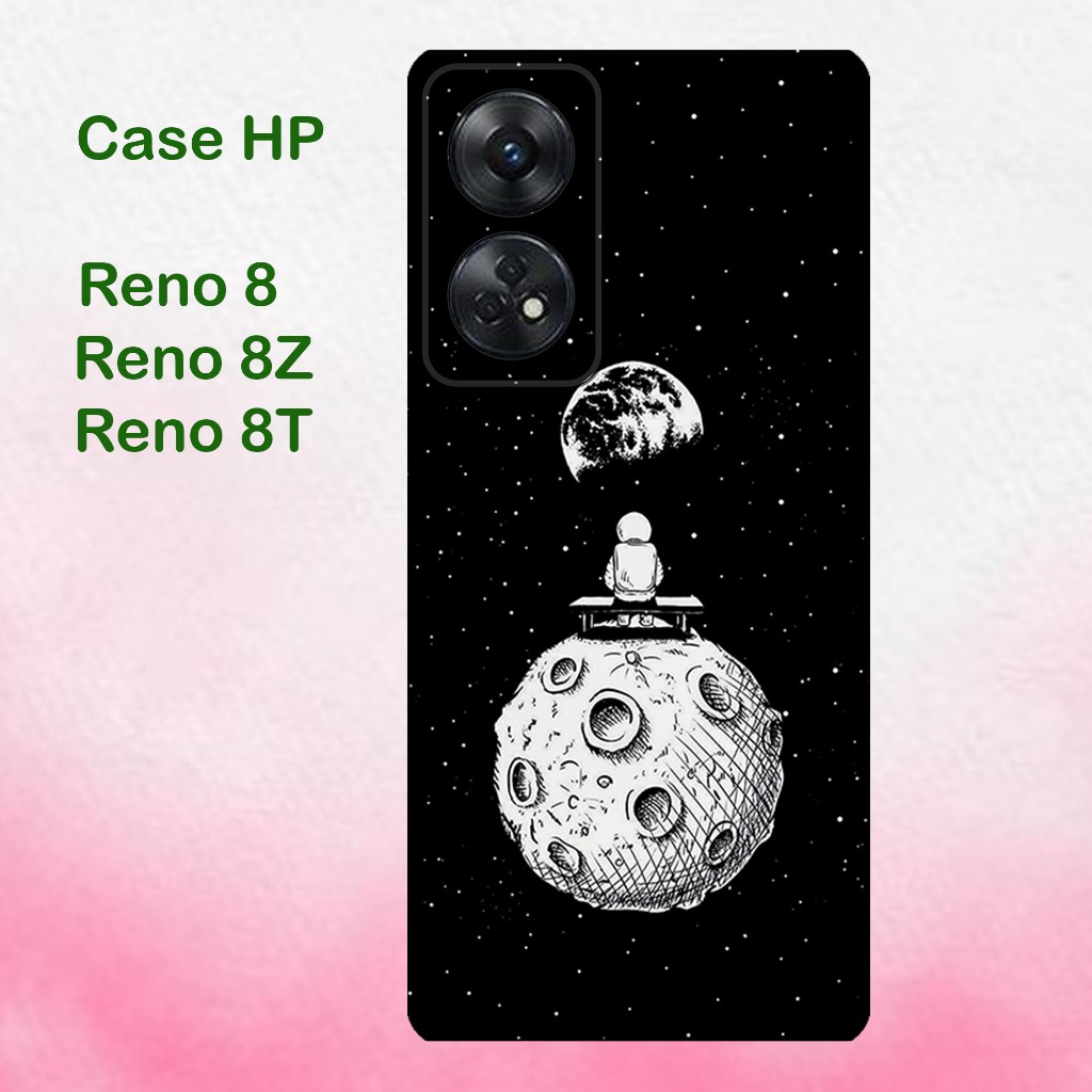 CASE oppo reno 8 / oppo reno 8Z / oppo reno 8T / oppo reno 8 pro  -Silikon hitam Bahan Lentur tebal
